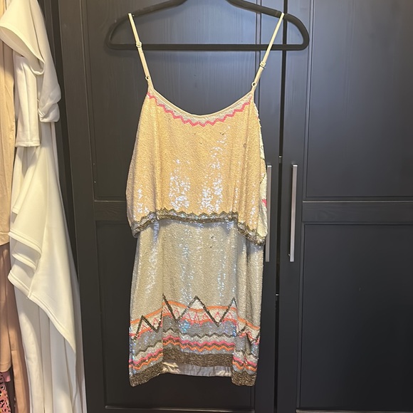 NWT VINTAGE ALL SAINTS MINI SEQUIN DRESS US8 /UK12 - Picture 6 of 8